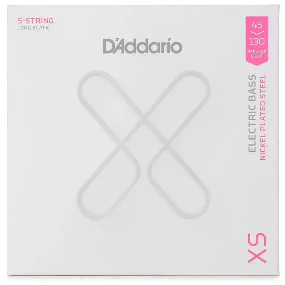 D'Addario XS Coated Nickel Bass Guitar 5-String Set - 45-130