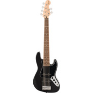 Squier Affinity Jazz Bass VI -  Black Metallic Laurel