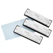 Fender Blues Deluxe Harmonicas - 3 Pack with Case