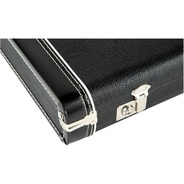 Fender Standard Black Hard Case - Black Acrylic Interior - Mustang BASS/ Musicmaster BASS/ Bronco BASS