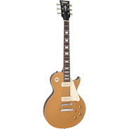 Vintage V100 ReIssued Series Electric Guitar - Gold Top