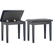 Stagg Polished Black Piano Stool