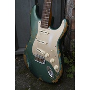 Fender Custom Shop Custom Shop 59 Heavy Relic Strat - Aged Sherwood Green Metallic