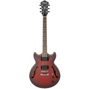 Ibanez AM53 Semi Hollow Electric Guitar - Sunset Red Flat
