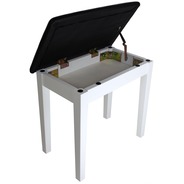 Stagg Satin White Piano Stool