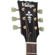 Vintage V100 Reissued Electric Guitar - Tobacco Sunburst