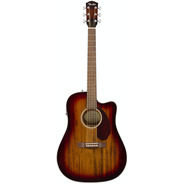 Fender CD140SCE Dreadnought Electro Acoustic All Mahogany inc. case - Shaded Edge Burst