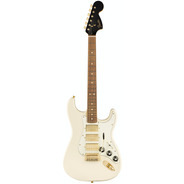 Fender Limited Edition Mahogany Blacktop HHH Strat - Olympic White / Gold Hardware