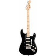 Squier FSR Sonic Stratocaster - Black / Black Pickguard