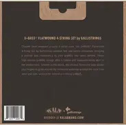 Kala KA-BASS-4FW Flatwound U-BASS Strings by Gallistrings - 4-String Set
