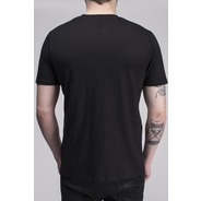 Marshall Black Standard Tee Mens T-Shirt - Black Cracked Script 