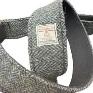 Leather Graft Harris Tweed Guitar Strap 