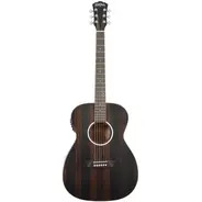 Washburn Deep Forest Ebony FE Folk Electro Acoustic Guitar - Natural Matte