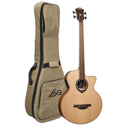Lag HyVibe 10 HV10BCE H2 Electro-Acoustic Bass Smart Guitar Jumbo Cutaway