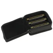 Fender Blues DeVille Harmonicas - 3 Pack with Case