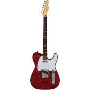 Fender 2024 Collection Made in Japan Hybrid II Telecaster - Red Beryl Quilt