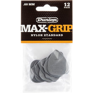 Jim Dunlop Nylon Standard MAX GRIP Guitar Picks 12 Pack