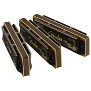 Fender Blues DeVille Harmonicas - 3 Pack with Case