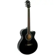 Washburn Festival EA12 Mini Jumbo Electro Acoustic Guitar - Black