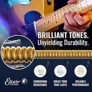 Elixir Nano Web Electric Guitar Strings - 3 PACK