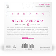 D'Addario XS Coated Nickel Electric Guitar Strings - 09-42