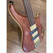 SECONDHAND B Bass Copy Fretless Bass - Brown