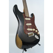 Fender Custom Shop 2018 Ltd Ed 1960 Roasted Heavy Relic Strat - Black / Rosewood