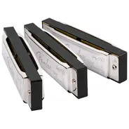Fender Blues Deluxe Harmonicas - 3 Pack with Case