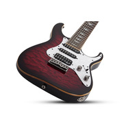 Schecter Banshee 7 Extreme 7 String Guitar - Black Cherry Burst