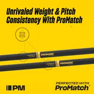 Promark Rebound 5AB ActiveGrip Acorn Drum Sticks