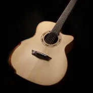 Washburn Comfort G66SCE Spalt Maple Grand Auditorium Cutaway Electro Acoustic Guitar - Natural