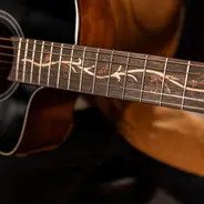 Washburn Bella Tono Vite S9V Studio Cutaway Electro Acoustic Guitar - Gloss Charcoal Burst