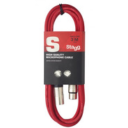 Stagg Mic Cable XLR-XLR Cable - Red