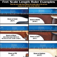Music Nomad Tri-Beam 3-in-1 - Straight Edge Ruler For Frets and Fretboard