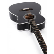 Sigma 000MC-1E-BK Electro Acoustic Guitar - Black