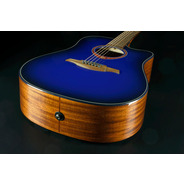 Lag SPECIAL EDITION - GLATBLUEDCE Dreadnought Cutaway Electro - Blue