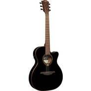 LAG T118ASCEBLK Tramontane Auditorium Slim Cut Electro Acoustic - Black