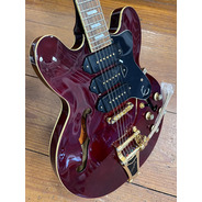 SECONDHAND Epiphone Riviera P93 Wine Red Semi Hollow