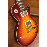 SECONDHAND Tokai LS75Q Love Rock, Made in Japan (2004) Heritage Cherry Sunburst Quilt Top