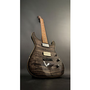 SECONDHAND Warmoth Custom Build S-Type Translucent Black Flame