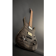 SECONDHAND Warmoth Custom Build S-Type Translucent Black Flame