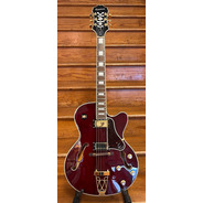 SECONDHAND Epiphone Emperor II Pro Joe Pass - Wine Red