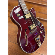 SECONDHAND Epiphone Emperor II Pro Joe Pass - Wine Red