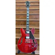 SECONDHAND Ibanez AS93FM - Transparent Cherry inc. Ibanez Hard Case