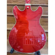 SECONDHAND Ibanez AS93FM - Transparent Cherry inc. Ibanez Hard Case