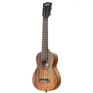 Kala KACMSLN Curly Mango Long Neck Soprano Ukulele w/ Bag