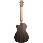 Kala KASSEBYBCE Solid Spruce Striped Ebony Baritone Ukulele w/ Cutaway & EQ