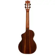 Kala Contour Deluxe All Solid Gloss Spruce Rosewood Tenor Ukulele w/ Cutaway and Bag