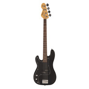Vintage V40 Coaster Series Left Handed Bass Guitar - Gloss Black
