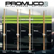 Promuco 5B Oak Wood Tip Drumsticks